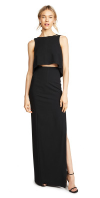 ribbed bodycon dress Black Sexy Black Strapless Mermaid skirt Color:Mahogany