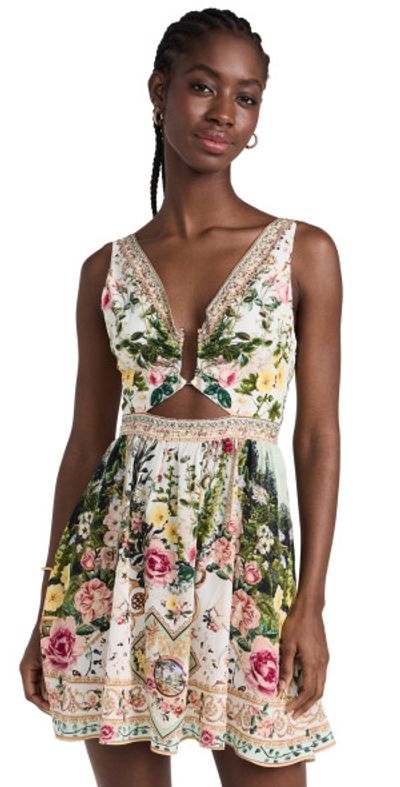 camilla v neck short dress Camilla
