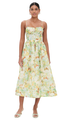 Cara Cara Octavia Dress Margaux Bloom Blue