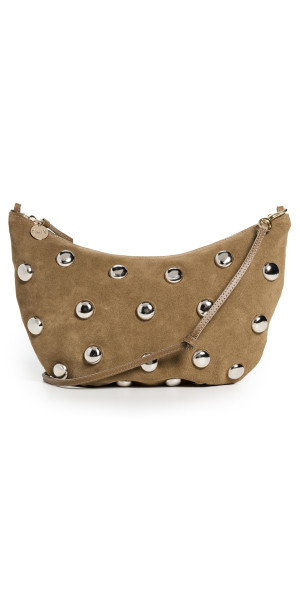 Clare V. - Lune Bag Oat Suede w/ Studs One Size