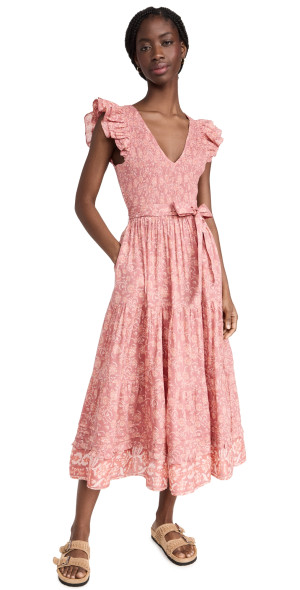 ワンピース herlipto Floral Pleated Satin Cami Dress Floral Pleated Satin Cami Dress Floral Pleated Satin Cami Dress M