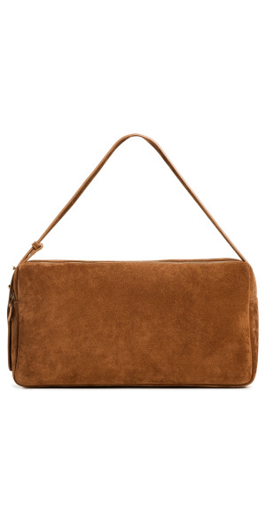 Elleme - Trousse Large Suede Shoulder Bag Cognac One Size