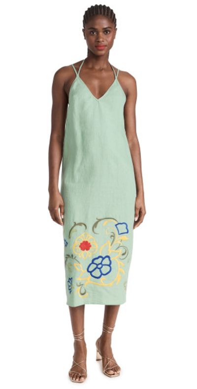 Fanm Mon Fanm Mon Gunesh Dress SAGE LEAF S
