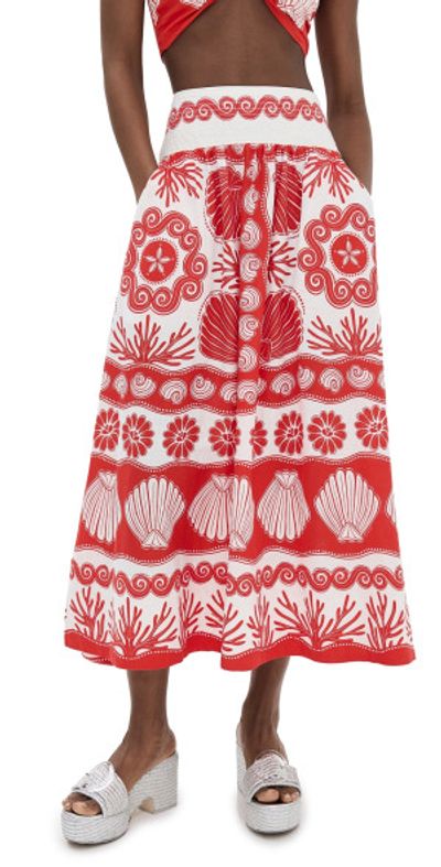 knee length dresses for ladies Navy Blue Ainika Tropical Splendor Maxi Dress – FARM Rio main image 0