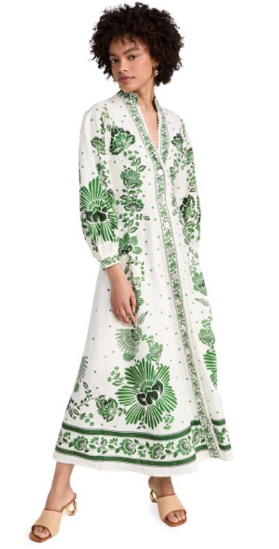 FARM Rio - Forest Soul Off-White Maxi Dress FOREST SOUL OFF-WHITE M