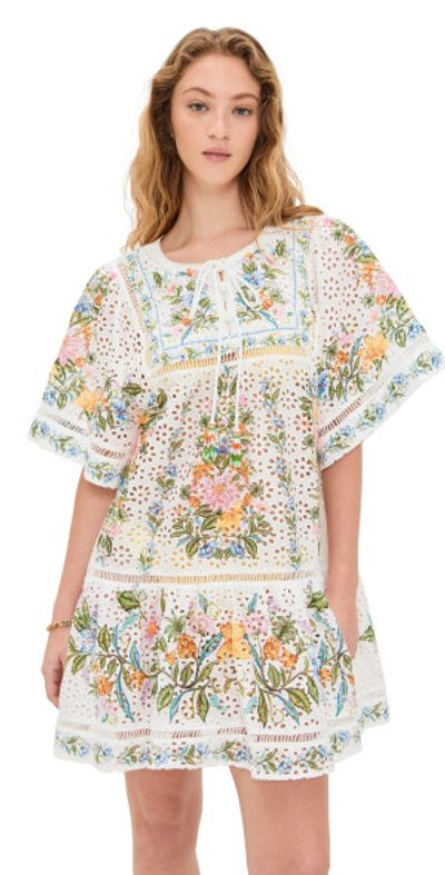 off-white sweet bloom bouquet mini dress FARM Rio