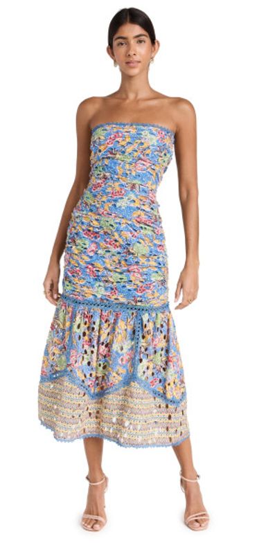 Hemant and Nandita - Preet Midi Dress Blue M