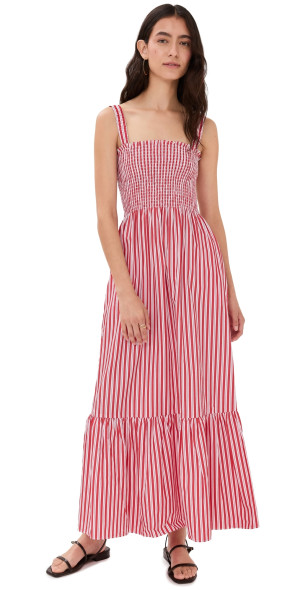 Hill House Home - Anjuli Nap Dress Red Stripe XL