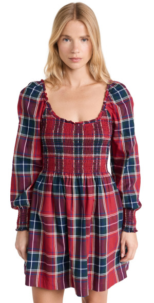Hill House Home - The Norah Nap Dress Red Tartan XXL
