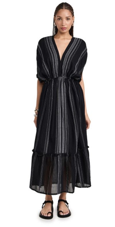 lemlem eshe plunge neck dress lemlem