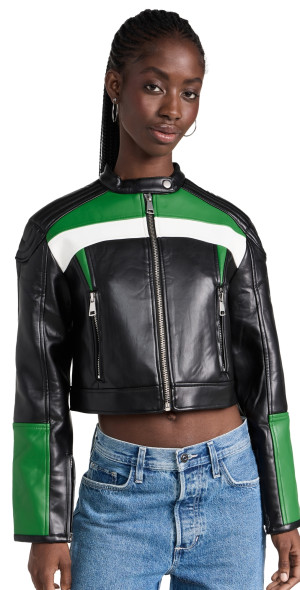 Lioness - Nueve Biker Jacket Green S