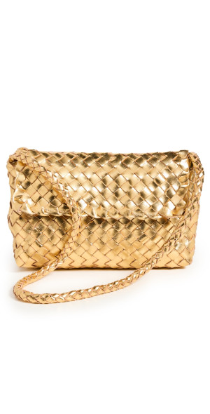 Loeffler Randall - Billie Flap Shoulder Bag Gold One Size
