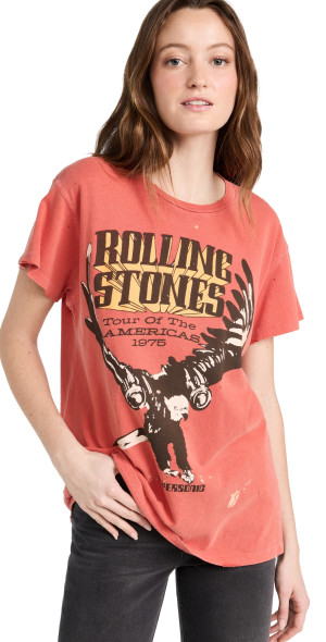 MADEWORN ROCK - Rolling Stones Tee Cherry S