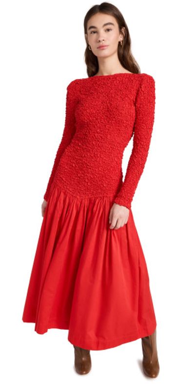 MARA HOFFMAN - Mereba Dress Red 2X MARA HOFFMAN - Mereba Dress Red 2X