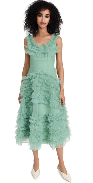 Molly Goddard - Mertyl Dress Mist Green 12