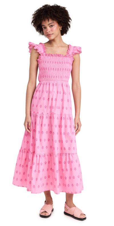 moon river smocked midi dress Moon River Smocked Midi Dress