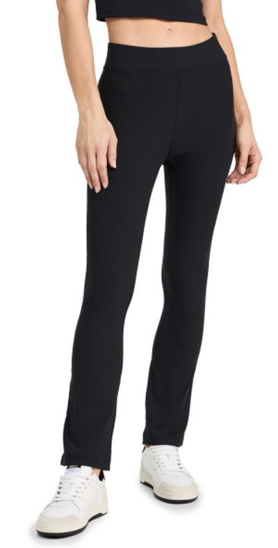 Outdoor Voices Superform Rib Kick Flare Leggings Black XL