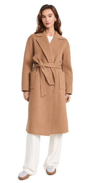 ジャケット・アウター louren doubleface wool over coat 再入荷 】doubleface muffler wool coat / doubleface over wool