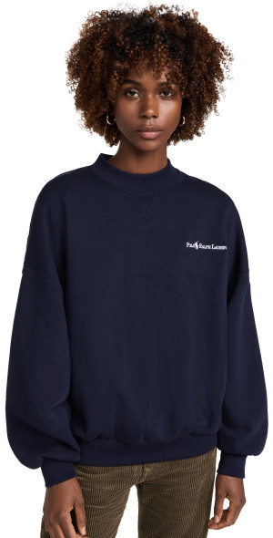 Polo Ralph Lauren Vintage Fleece Sweatshirt RL Navy XL