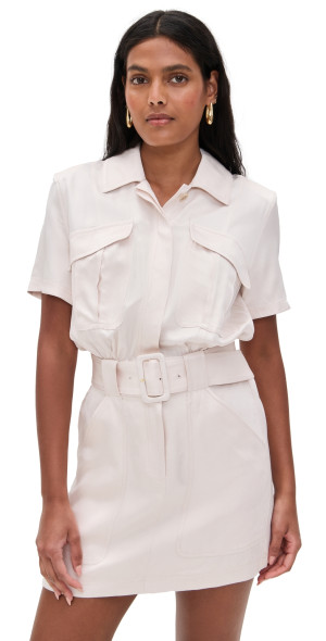 Ryan Midi Sweater Dress Sand Stone Combo - Ramy Brook main image 1