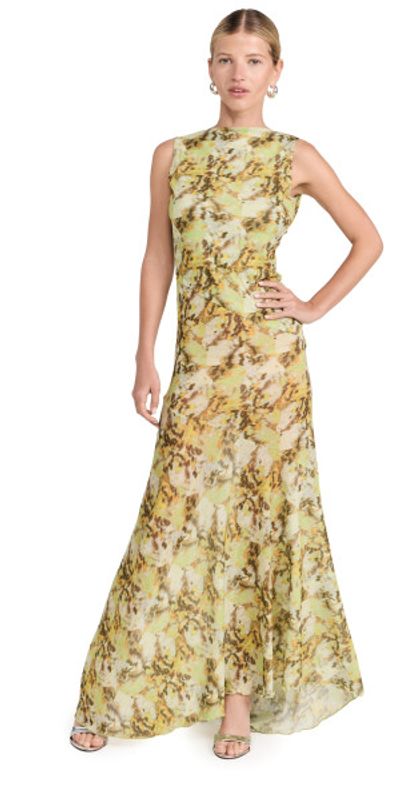 staud romy dress brown STAUD, Romy Dress in Huntington Stripe, Size 12