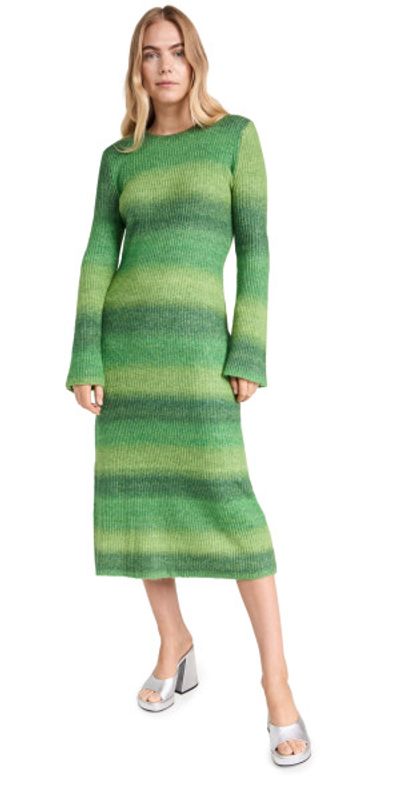 simon miller green stripe dress Gummy Green Multi Axon Dress main image 0