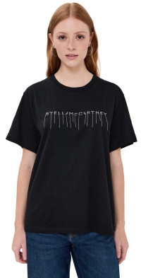 【送料&関税込】Stella McCartney Crystal Lips T-shirt Stella McCartney - Crystal Embellished Lips Cotton Poplin