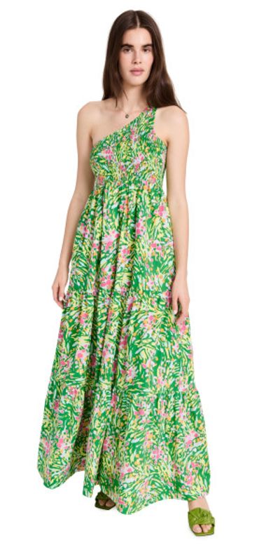 green emerald velvet dress Sage Green Satin Long Dress With Beaded Lace Appliqué main image 1