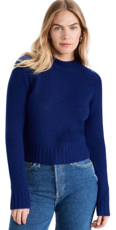 Vince Raglan Sleeve Crew Cashmere Sweater Caspian XS