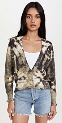 Blazer Cardigan Marron Young Fabulous & Broke Taille S - Style Moto - Occasion Très Bon état