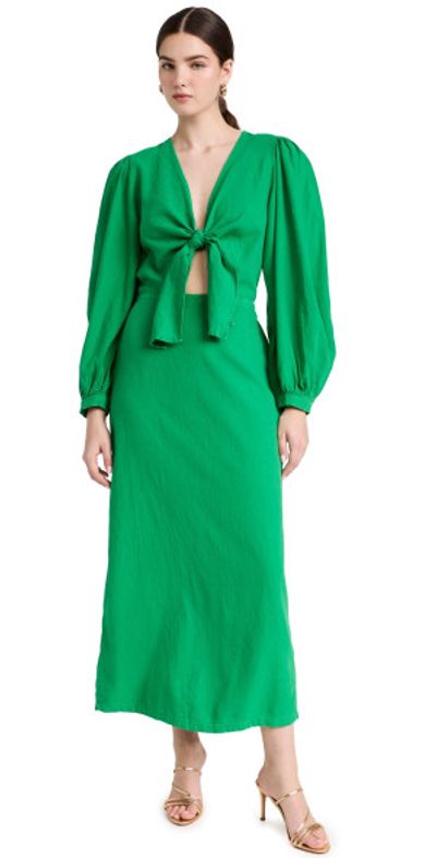 slim fit dress slacks Genesis Kelly Green Mesh Ruched Dress, Small / Kelly Green main image 0