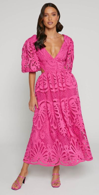 showpo pink sequin dress Electra Mini Dress