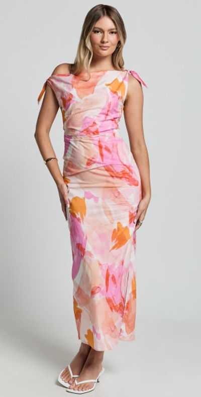 knee length dresses for ladies Jaecee Cinch Waist Midi Dress main image 1