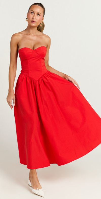 red asymmetric drape midi corset dress Showpo - Daria Pink night Draped Bodice and an invisible back Color:Sage (LightGreen)