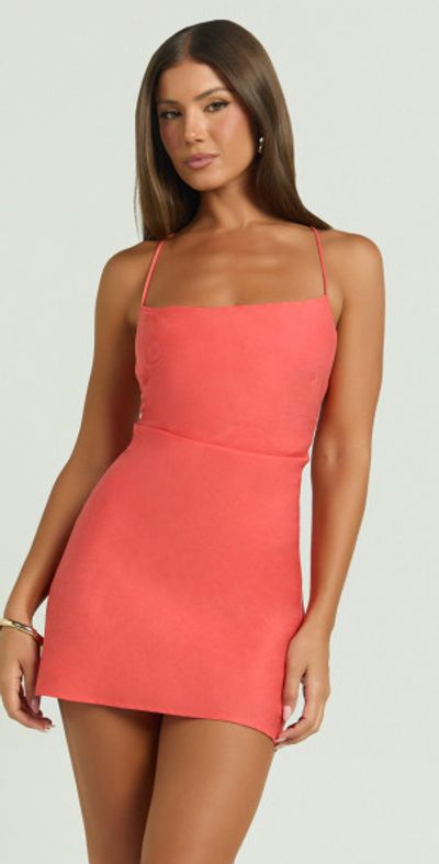 open lace back dress Kim Pink Strapless Ruffle Maxi Dress - 14 main image 1