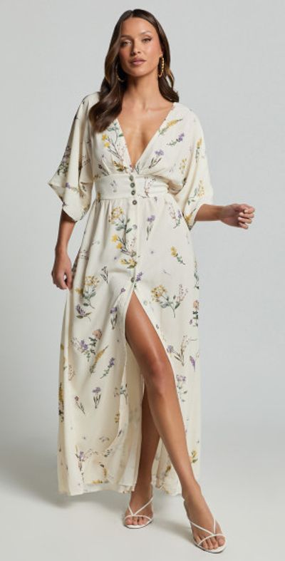 knee length dresses for ladies Perfect for You Black Floral Button Down Midi Dress, Large - The Mint Julep Boutique main image 1