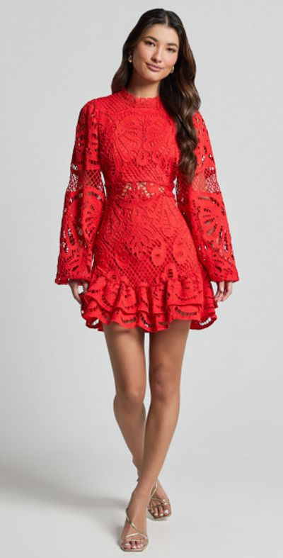 open lace back dress Zimmerman Luminosity Shirt Dress Burgundy Floral Print – blueandcream main image 1