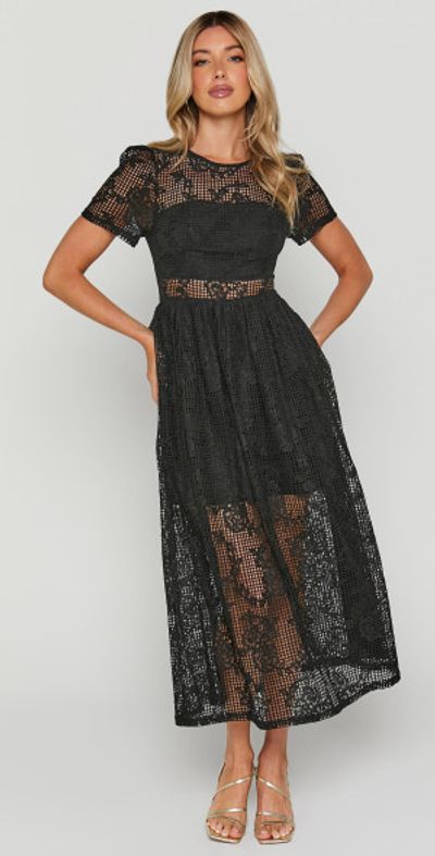 ella lace trim dress Ella Satin Slip Dress – Haute Cucire main image 0