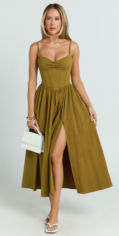 knee length dresses for ladies Amelia Midi One Shoulder Dress – Little White Dress main image 1