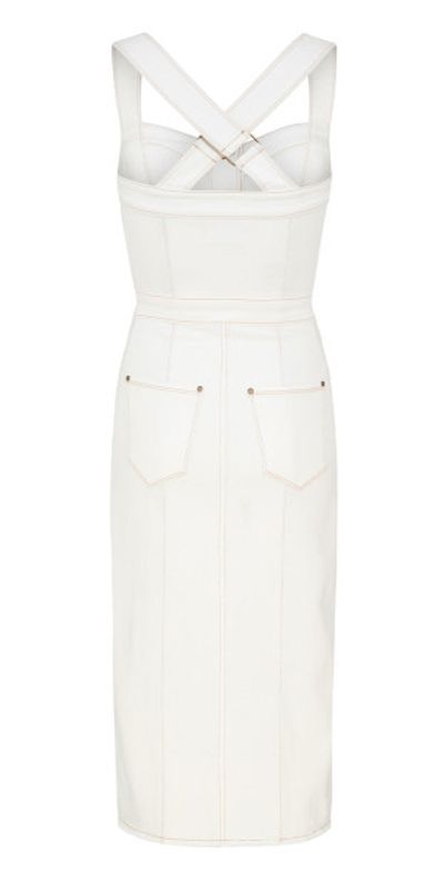 Spell - Eve Denim Sweetheart Midi Dress