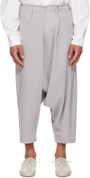 132 5. ISSEY MIYAKE - Black Standard Trousers