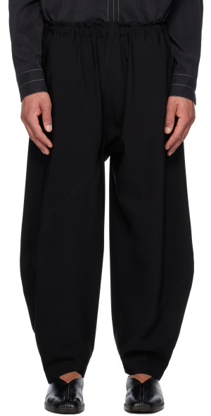 132 5. ISSEY MIYAKE - Black Standard Trousers