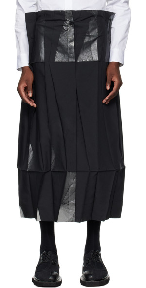 132 5. ISSEY MIYAKE 変形パンツ 132 5. ISSEY MIYAKE - Black Standard Trousers