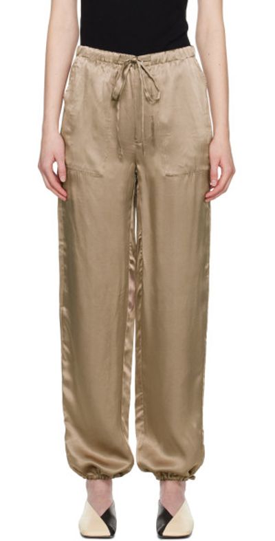 6397 6397 Beige Drawstring Reversible Trousers