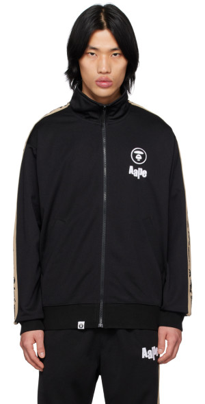 AAPE by A Bathing Ape - Black MoonFace Track Jacket