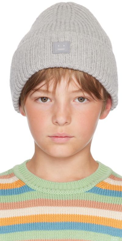 Acne Studios Kids Gray Patch Beanie