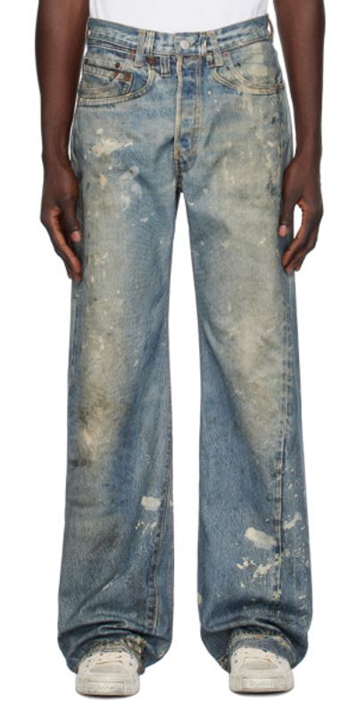 Acne Studios - SSENSE XX Blue Painter Jeans