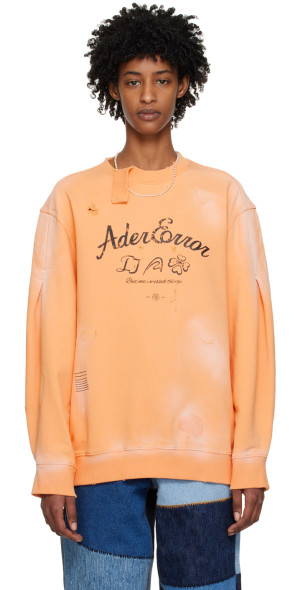 ADER error - Orange Sollec Sweatshirt