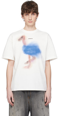 【ADER ERROR】 Twin face t-shirt 02 ADER error White & Black Twin Face 02 T-Shirt ADER error