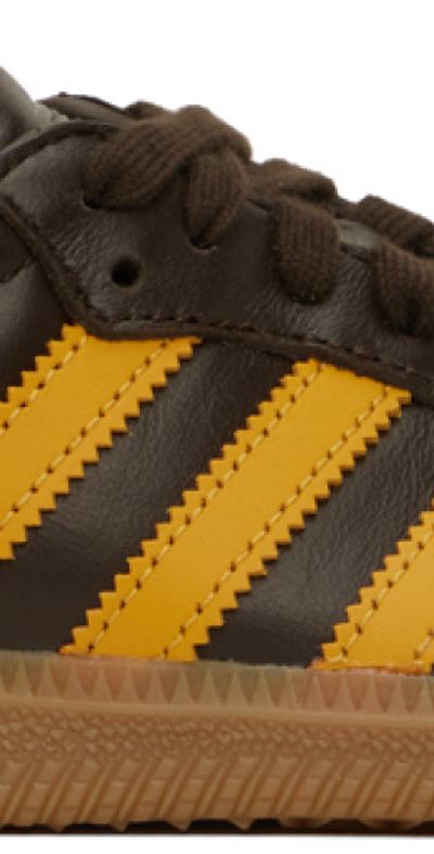 adidas Originals - Brown & Orange Samba OG Sneakers adidas Originals - Brown & Orange Samba OG Sneakers